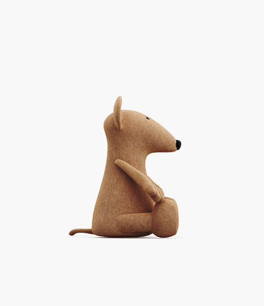 Decorative sitting mouse