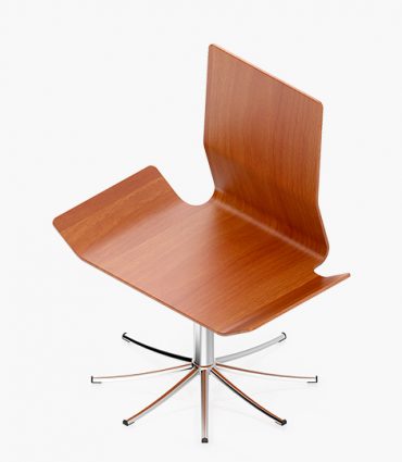 Mahogany minimalist chair